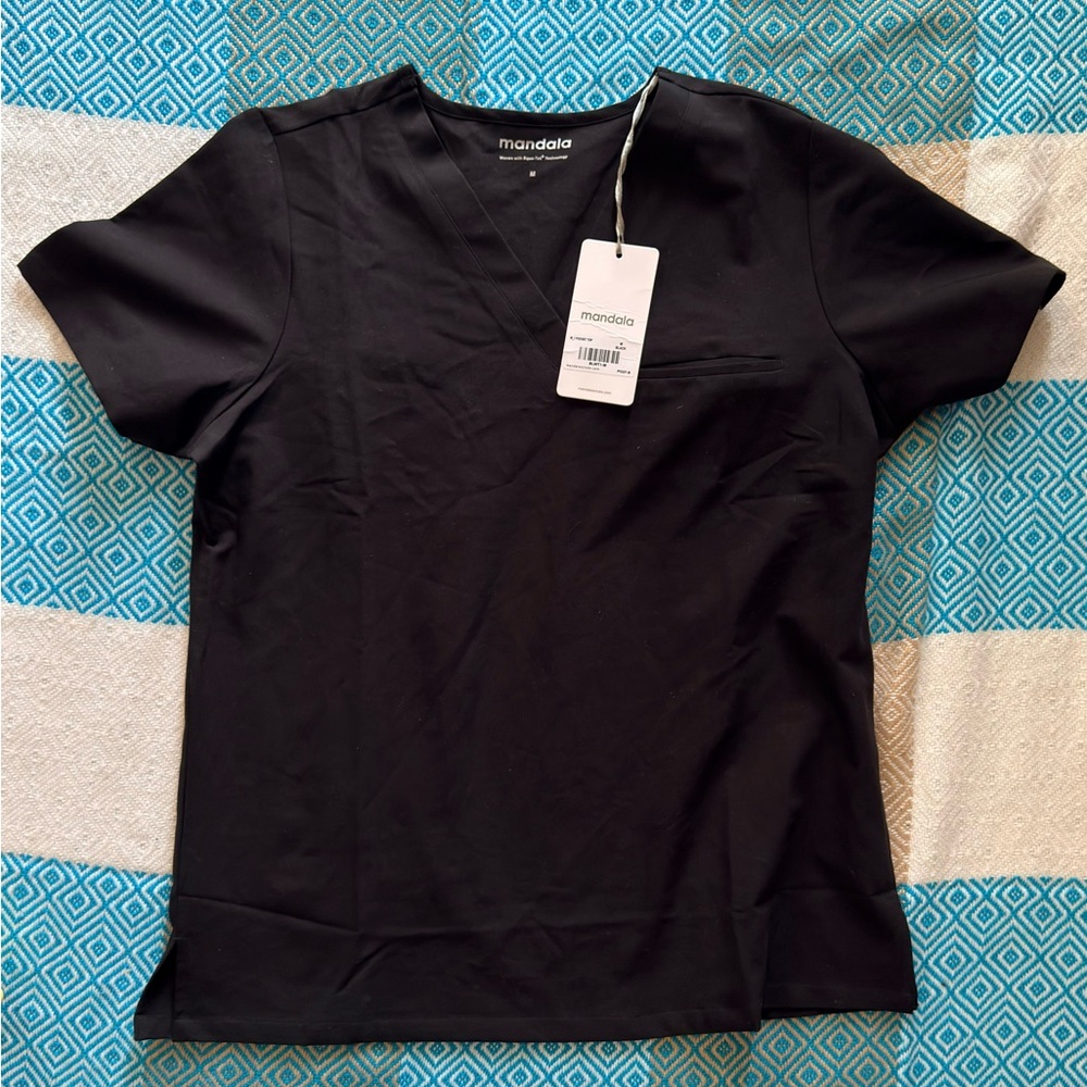 Mandala Women's Classic Black Short Sleeve Tee